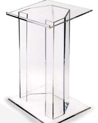 Clear Acrylic Podium Rentals